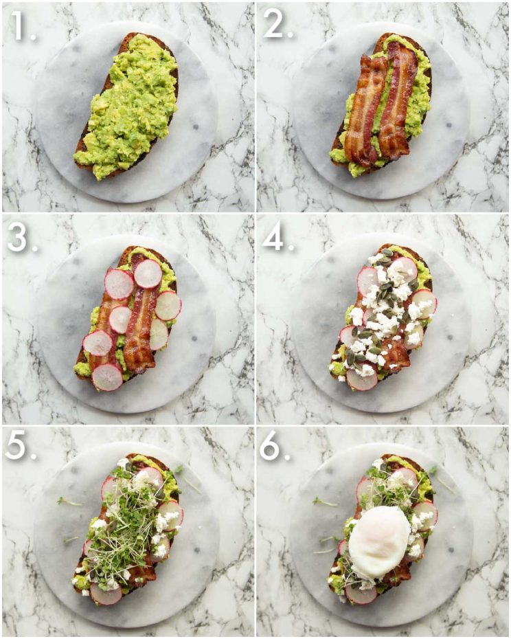 how to make smashed avocado on toast 6 step by step photos showing how to make smashed avocado on toast