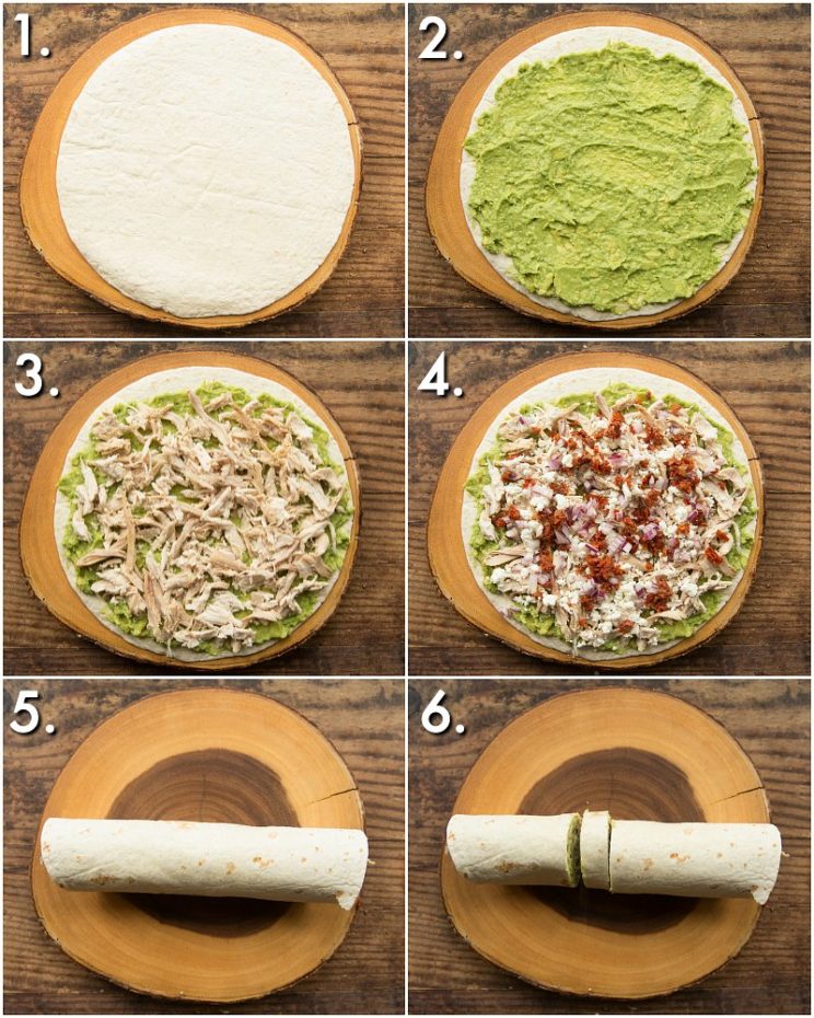 How to make avocado chicken roll ups How to make avocado chicken roll ups - 6 step by step photos