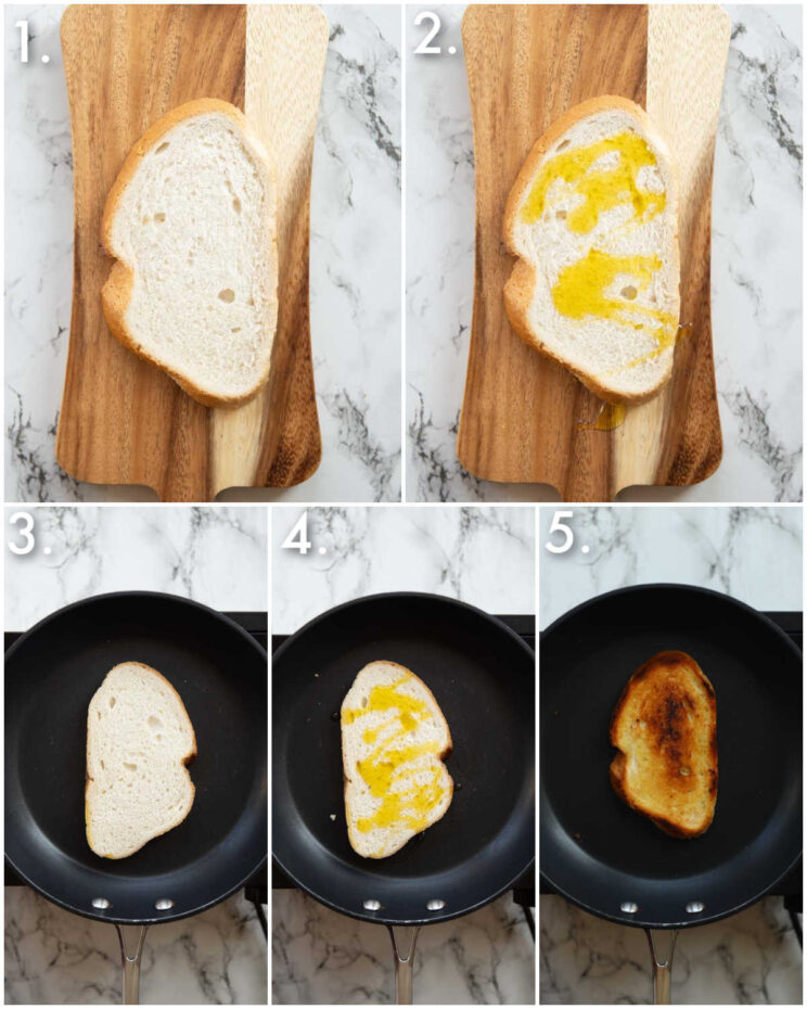 how to toast bread 5 step by step photos showing how to toast bread